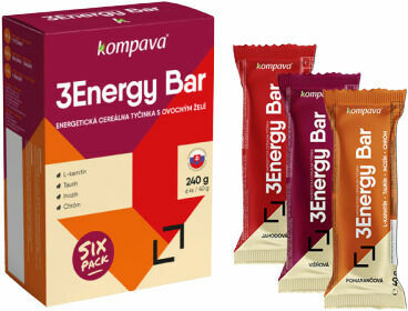Kompava 3Energy Bar SIXpack tyčinka energetická, mix 6x40g porovnat ceny