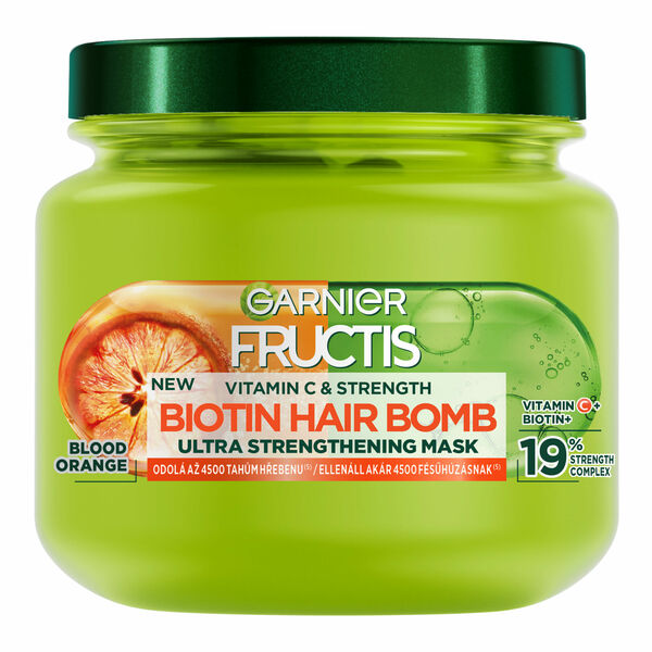 Garnier Fructis Vitamin & Strength Ultra posilující Biotin Hair Bomb maska pro slabé vlasy, 320 ml porovnat ceny