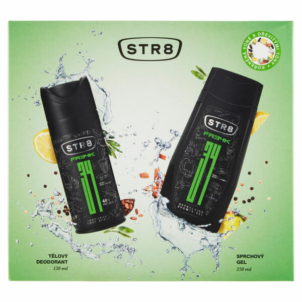 STR8 Dárkové balení FR34K tělový deodorant, sprchový gel 150 ml + 250 ml porovnat ceny