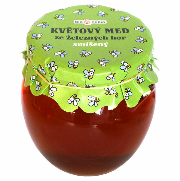 BIO NEBIO Květový med ze Železných hor smíšený 650 g porovnat ceny