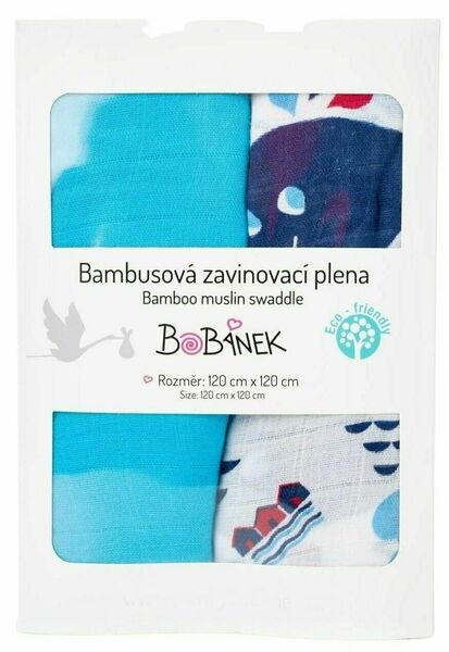 Bobánek Bambusové zavinovací pleny Duo Pack - U moře 120x120cm 2 ks porovnat ceny