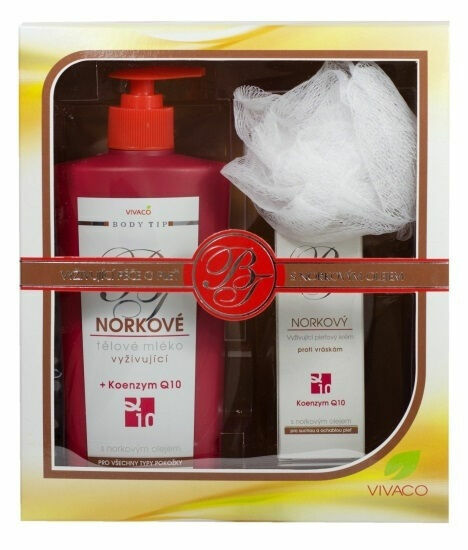 Body Tip  Dárková kazeta - NORKOVÁ - pleťový krém 50ml + tělové mléko 400ml + Dárek porovnat ceny