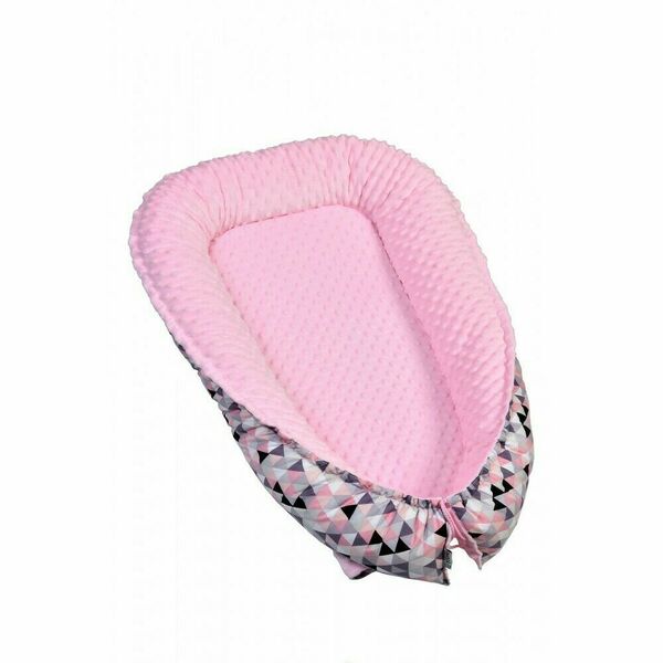 T-tomi Hnízdečko pro miminko Minky pink triangles porovnat ceny