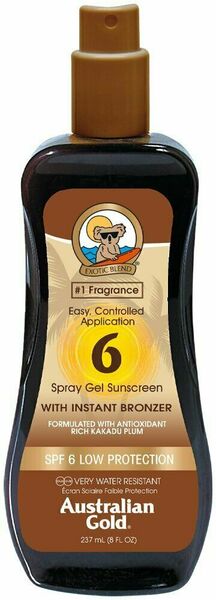 Australian Gold Spray Gel + Bronzer SPF6 237 ml porovnat ceny
