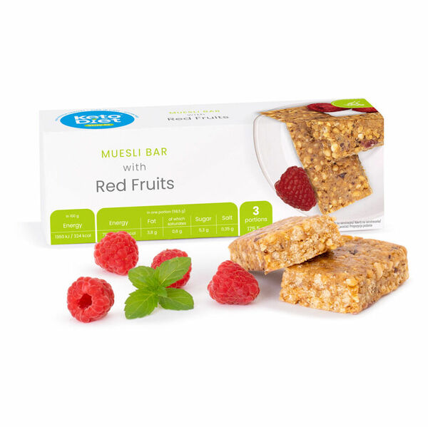 KETODIET Red fruits müsli tyčinka 3 kusy porovnat ceny