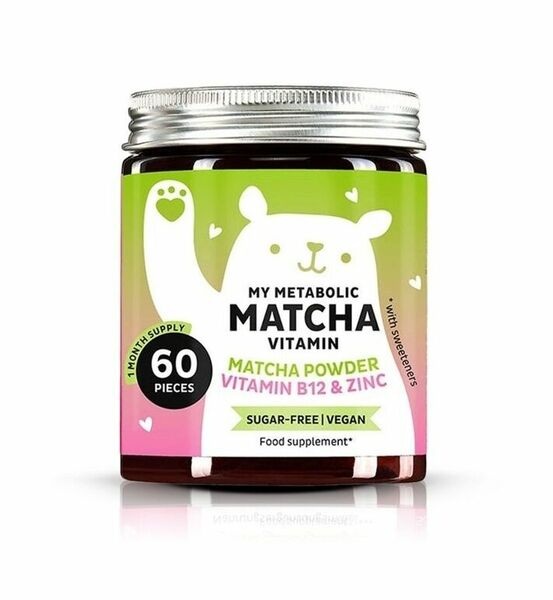 Bears With Benefits My Metabolic Matcha vitaminy pro podporu metabolismu 60 ks porovnat ceny