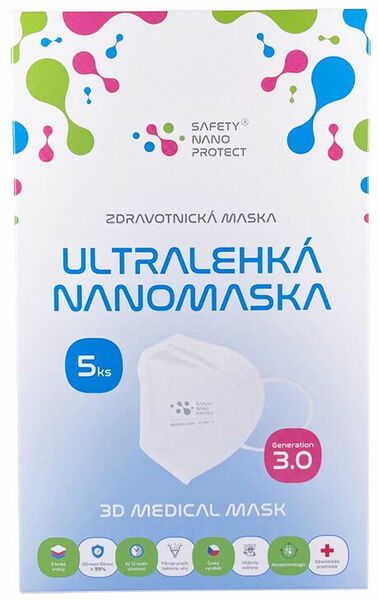 Safety Nano Protect 3D Medical Mask GEN 3.0 5ks porovnat ceny