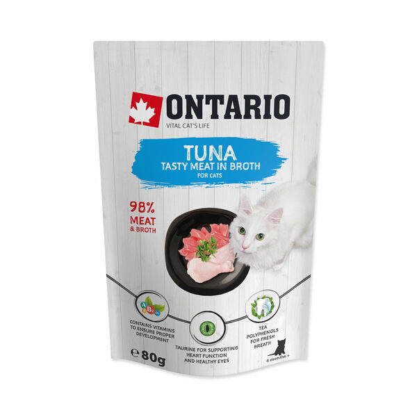 Ontario Tuňák ve vývaru kapsička 80 g porovnat ceny