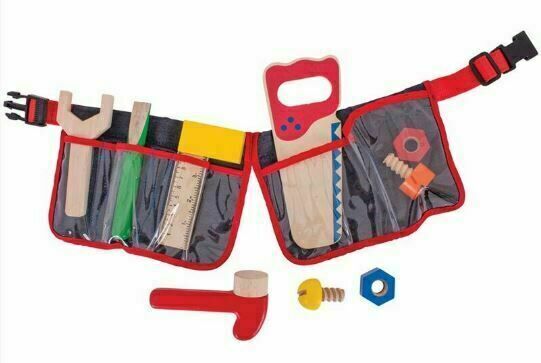 Bigjigs Toys Dřevěné nářadí na červeném opasku porovnat ceny