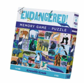 Crocodile Creek Puzzle a paměťová hra - Ohrožené druhy porovnat ceny