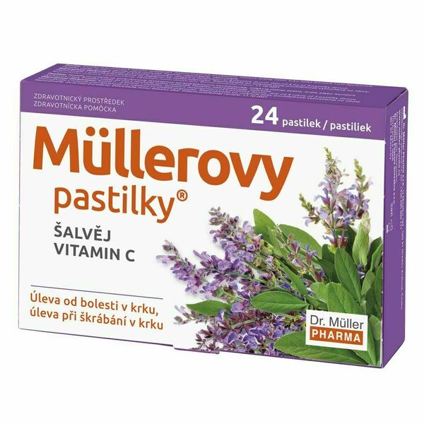 Dr. Müller Müllerovy pastilky se šalvějí 24 pastilek porovnat ceny