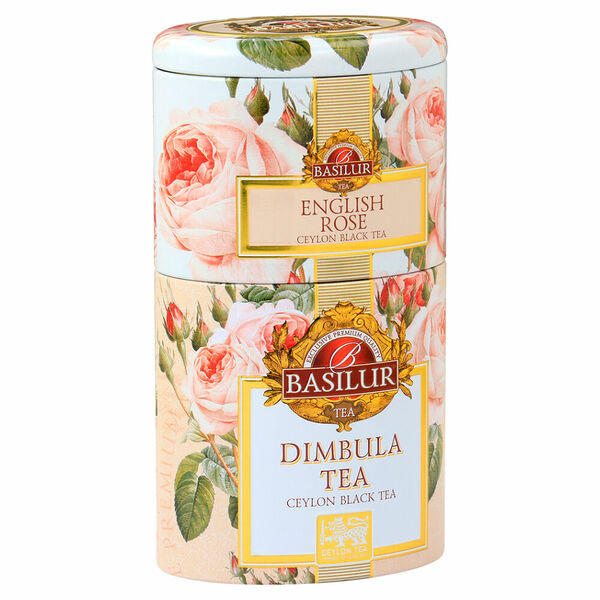 BASILUR 2v1 rose & dimbula černý čaj 100 g porovnat ceny