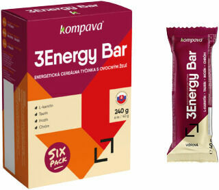 Kompava 3Energy Bar SIXpack Energetická tyčinka - višeň 6x40g porovnat ceny