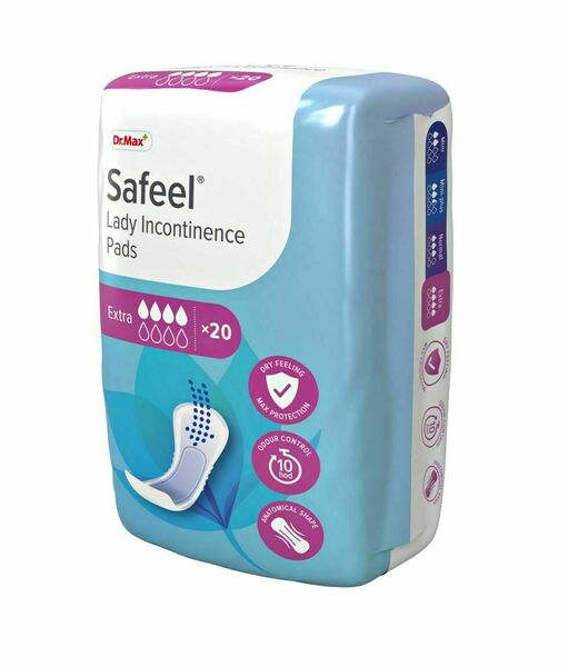 Dr.Max Safeel Lady Incontinence Pads Extra inkontinenční vložky 20 ks porovnat ceny