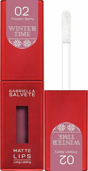 Gabriella Salvete Dlouhotrvající tekutá rtěnka s matným efektem, Winter Time, 02 Frozen Berry, 4.5 ml porovnat ceny
