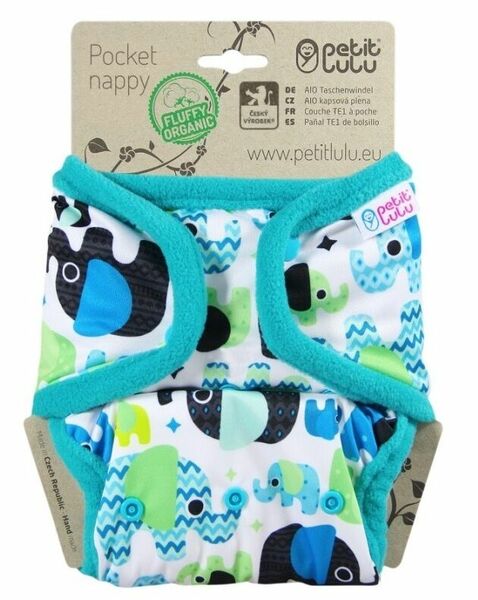 Petit Lulu All In One kapsová plena patent - Sloníci (tyrkys) porovnat ceny