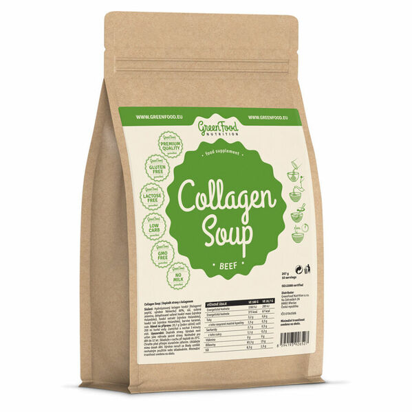 GREENFOOD NUTRITION Collagen soup hovězí 207 g porovnat ceny