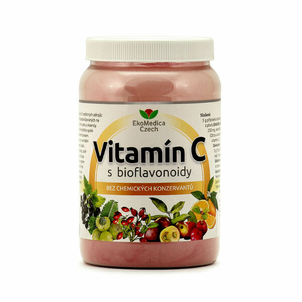 EKOMEDICA Vitamín C s bioflavonoidy 250 g porovnat ceny