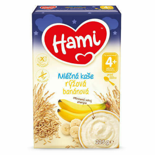 Hami mléčná kaše rýžová banánová DN 225g 4M porovnat ceny