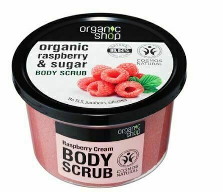 Organic Shop Tělový peeling Malinová smetana 250ml porovnat ceny