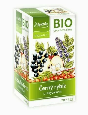 Apotheke BIO Ovocný čaj černý rybíz s rakytníkem 20x1.5g porovnat ceny