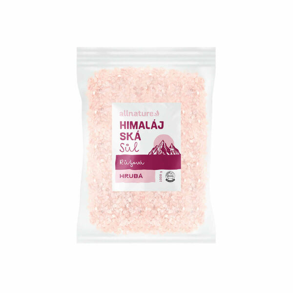 Allnature Himalájská sůl růžová hrubá 1000g porovnat ceny