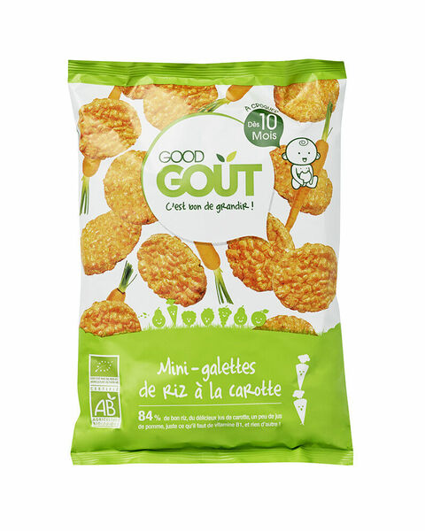 Good Gout BIO Mini rýžové koláčky s mrkví 40g porovnat ceny
