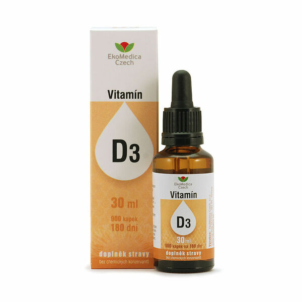 EKOMEDICA Vitamín D3 kapky 30 ml porovnat ceny