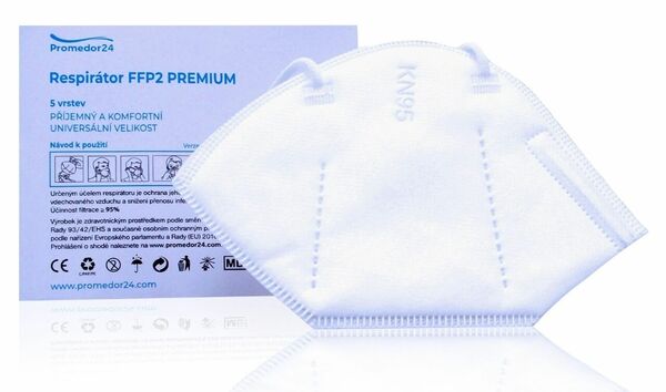 Respirátor FFP2 PREMIUM 1 ks porovnat ceny