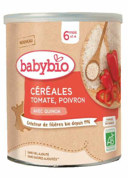 Babybio Zeleninová nemléčná kaše s rajčaty a paprikou 220g porovnat ceny