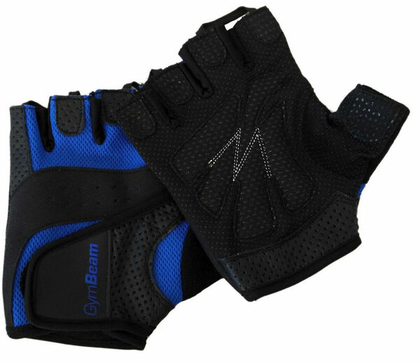 GymBeam Fitness rukavice Dexter black blue – velikost L porovnat ceny