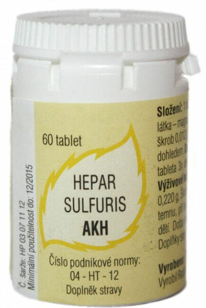 AKH Hepar sulfuris 60 tablet porovnat ceny