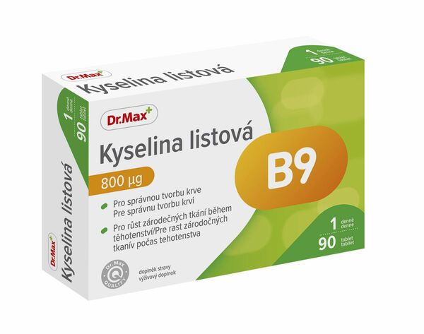 Dr.Max Kyselina listová 800 µg 90 tablet porovnat ceny
