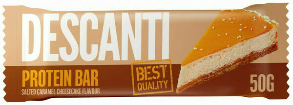 DESCANTI proteínová tyčinka slaný karamel/cheesecake 50g porovnat ceny