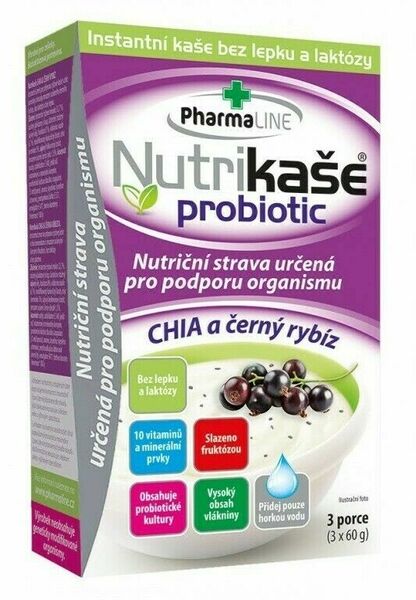 Nutrikaše probiotic - CHIA a černý rybíz (3x60g) porovnat ceny