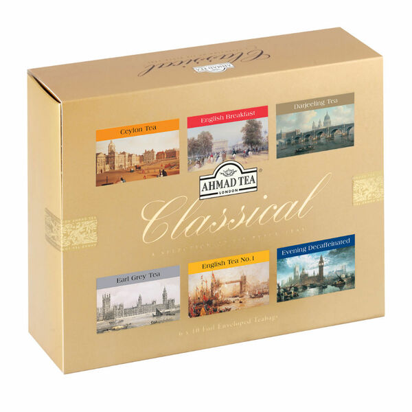 AHMAD TEA Classical Tea Collection 60x2g v dárkové papírové kazetě porovnat ceny