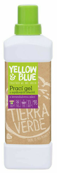 Yellow&Blue  Yellow and Blue Prací gel s levandulí z bio mýdlových ořechů 1l porovnat ceny