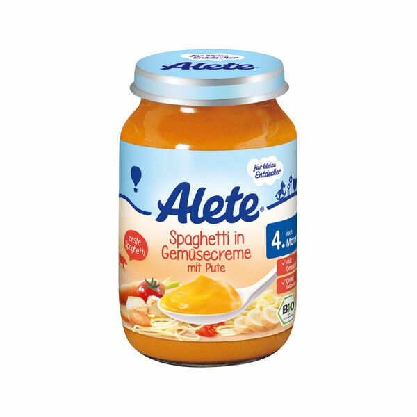 ALETE Bio Špagety se zeleninovou omáčkou a krůtím masem 190 g porovnat ceny