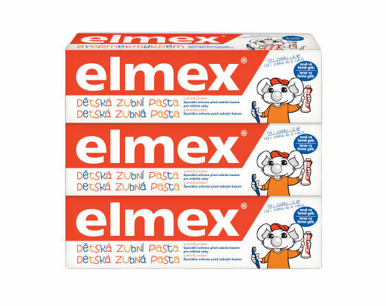 Elmex Zubní pasta dětská 3x 50ml porovnat ceny