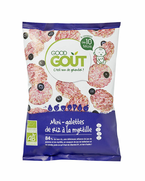 Good Gout BIO Mini rýžové koláčky s borůvkami 40g porovnat ceny