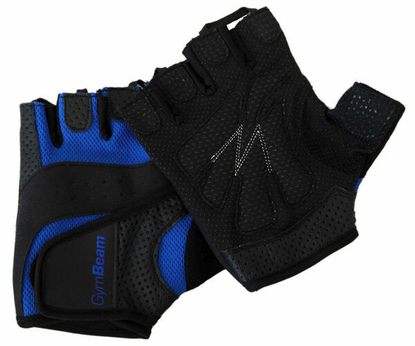 GymBeam Fitness rukavice Dexter black blue – velikost XL porovnat ceny