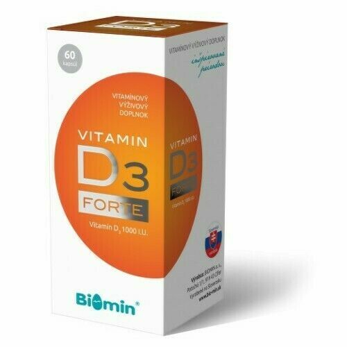 Biomin VITAMIN D3 FORTE 1000 I.U. 60 tob. porovnat ceny