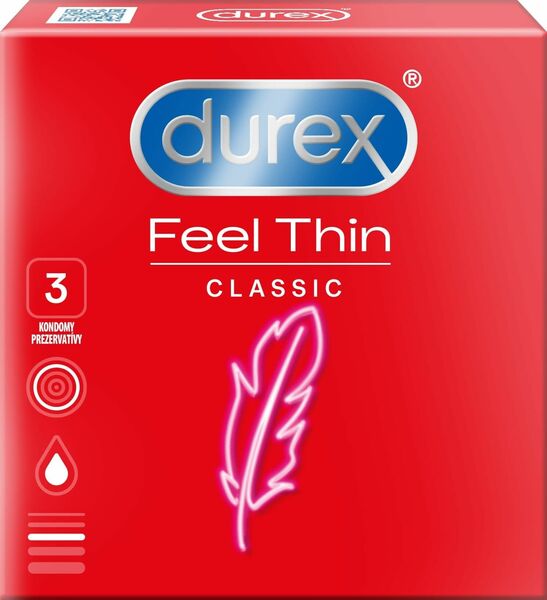 Durex Feel Thin Classic kondomy 3ks porovnat ceny