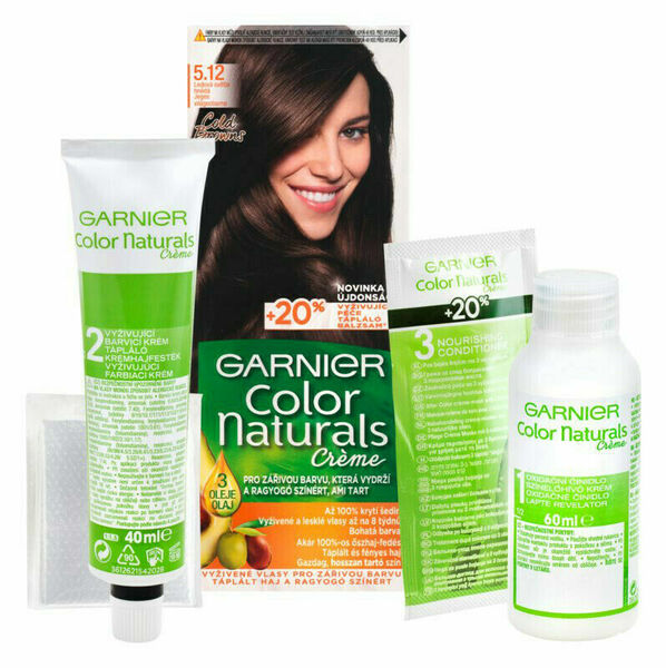 Garnier Dlouhotrvající vyživující barva na vlasy 5.12 Ledová světle hnědá 112ml porovnat ceny