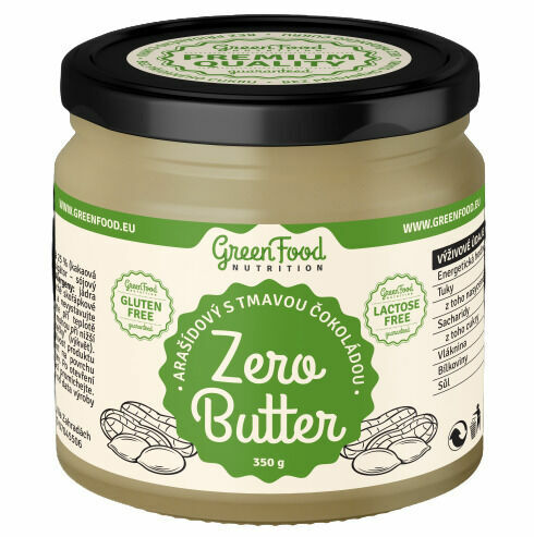 GreenFood Nutrition Zero Butter Arašídový s tmavou čokoládou 350g porovnat ceny