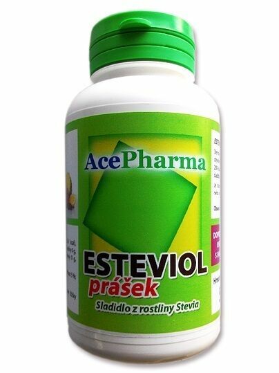 Ace Pharma  ESTEVIOL prášek - Sladidlo z rostliny Stevia 50g porovnat ceny