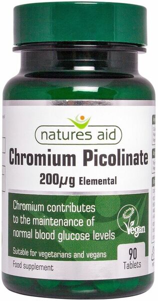 Natures aid  Chrom (200mcg) 90 tablet porovnat ceny