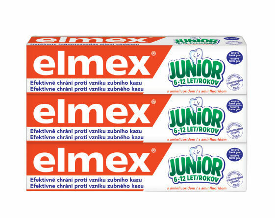 Elmex Zubní pasta Junior 3x 75ml porovnat ceny