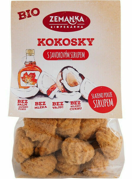 Biopekárna Zemanka  Bio kokosky s javorovým sirupem porovnat ceny