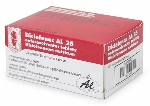 Diclofenac AL 25 tablety potažené 100x25 mg porovnat ceny
